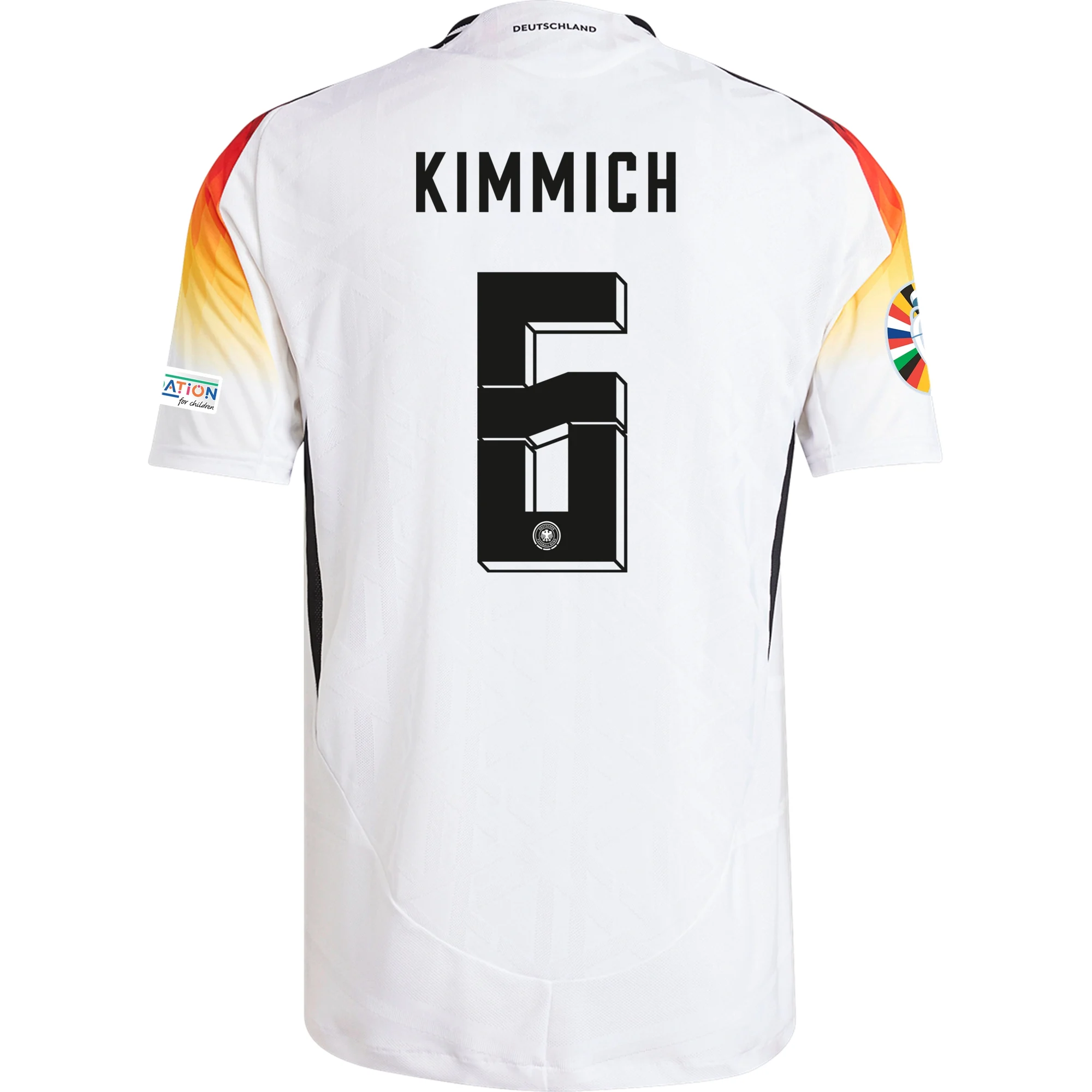 adidas Germany Authentic Joshua Kimmich Home Jersey w/ Euro 2024 Patch ...