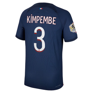 Nike Paris Saint-Germain Authentic Match Presnel Kimpembe Home Jersey w/ Ligue 1 Champion Patch 23/24 (Midnight Navy)