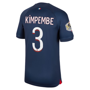 Nike Paris Saint-Germain Presnel Kimpembe Home Jersey w/ Ligue 1 Champions Patch 23/24 (Midnight Navy)