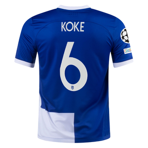 Nike Atletico Madrid Koke Away Jersey w/ Champions League Patches 23/24 (Old Royal/White)