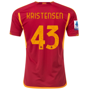 adidas Roma Rasmus Kristensen Home Jersey w/ Serie A Patch 23/24 (Team Victory Red)