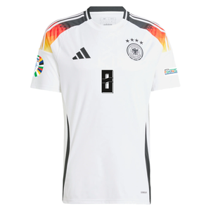 adidas Germany Toni Kroos Home Jersey w/ Euro 2024 Patches 24/25 (White)