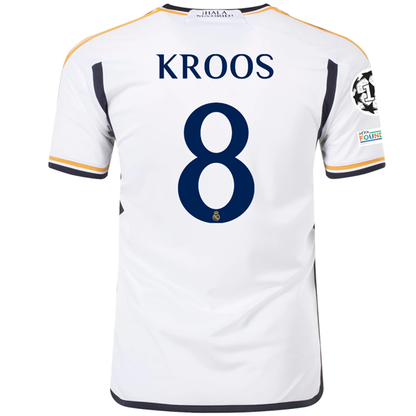 adidas Real Madrid Toni Kroos Home Jersey w Champions League
