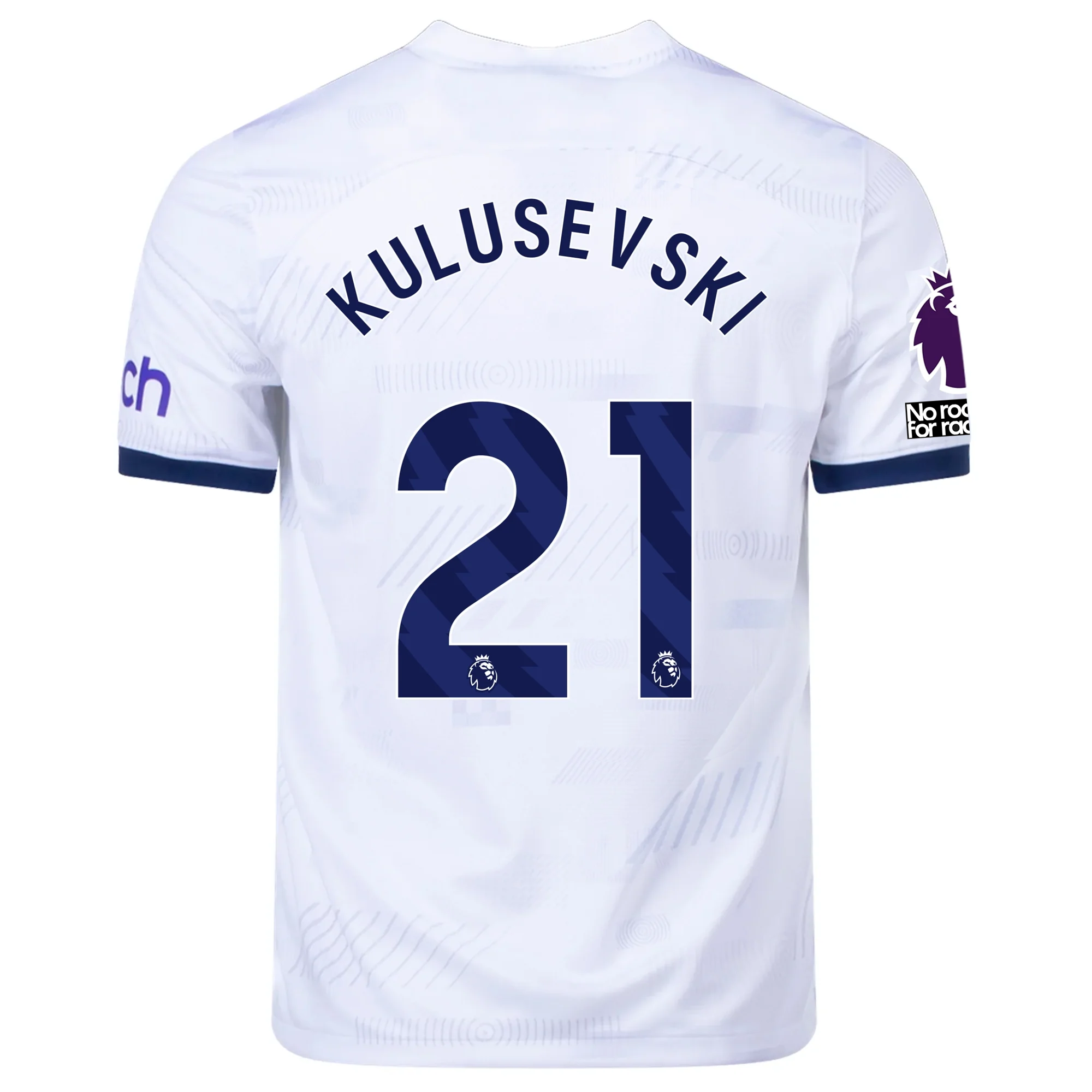 Nike Tottenham Dejan Kulusevski Home Jersey w/ Champions League Patches 22/23 (White) Size 2XL