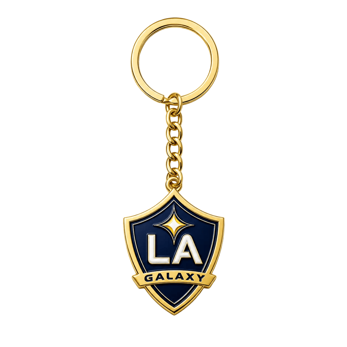 LA Galaxy Full Color Metal Keychain | SoccerWearhouse