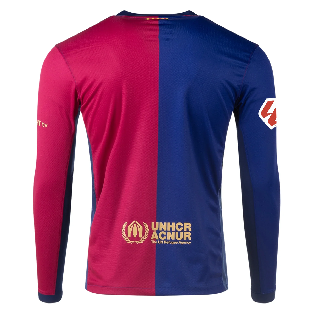 Nike Barcelona Home Long Sleeve Jersey w La Liga Patch 24 25 Royal N Soccer Wearhouse
