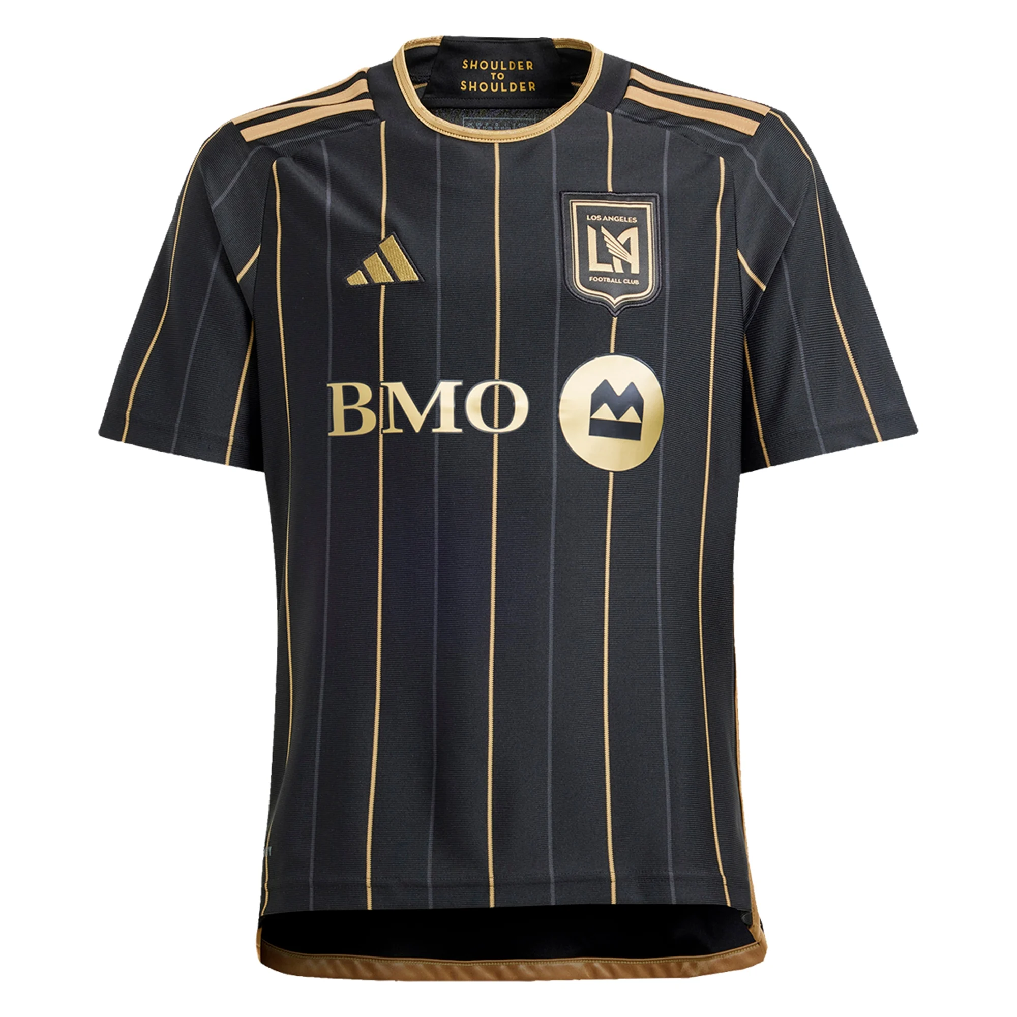 adidas Youth LAFC Home Jersey 24/25 w/ BMO Sponsor (Black/Gold