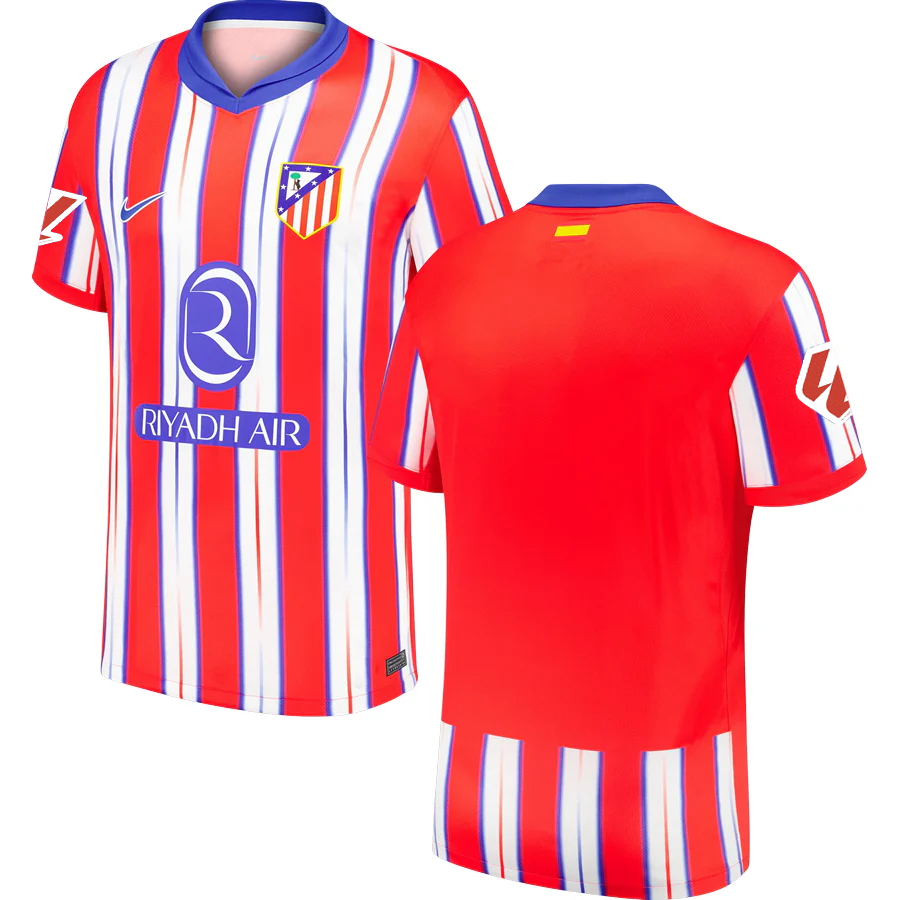 Nike Atletico Madrid Home Jersey w/ La Liga Patch 24/25 (Hyper Royal/Light Crimson)