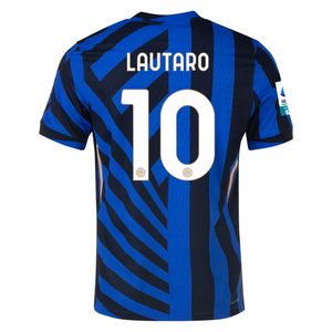 Nike Inter Milan Authentic Lautaro Martínez Home Jersey w/ Serie A + Scudetto Patch 24/25 (Lyon Blue/Black)