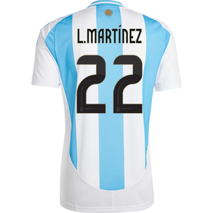 adidas Argentina Lautaro Martinez Home Jersey 24/25 (White/Blue Burst)