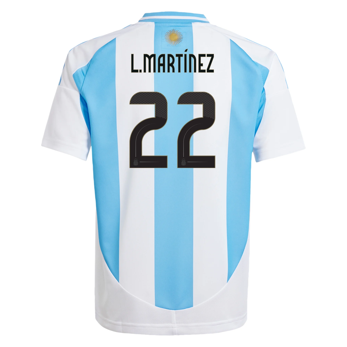 Adidas Youth Argentina Lautaro Martinez Home Jersey 24/25 (White/Blue ...