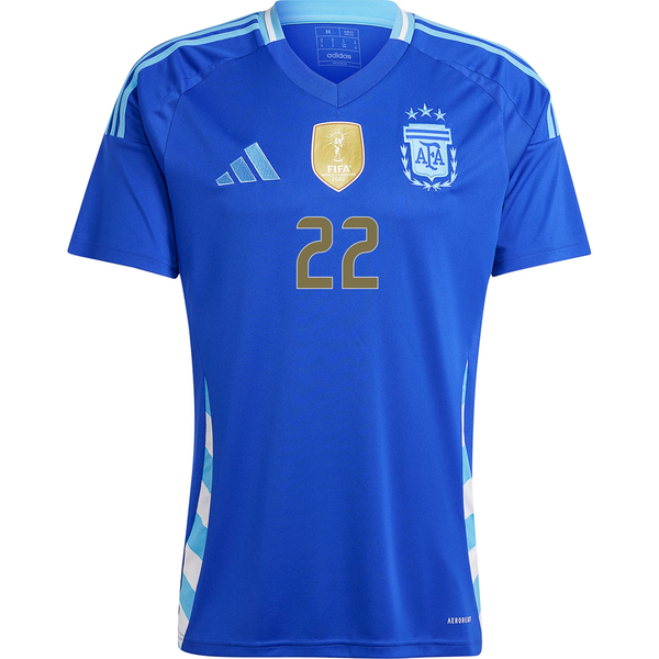 adidas Argentina Lautaro Martinez Away Jersey 24/25 (Lucid Blue/Blue B - Soccer Wearhouse