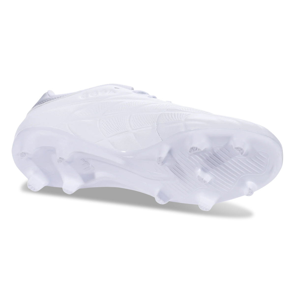adidas Copa Pure 2 League Firm Ground Soccer Cleats (White/Metallic Silver)