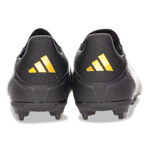 adidas F50 League Lacless FG/MG Soccer Cleats (Black/Iron Metallic)