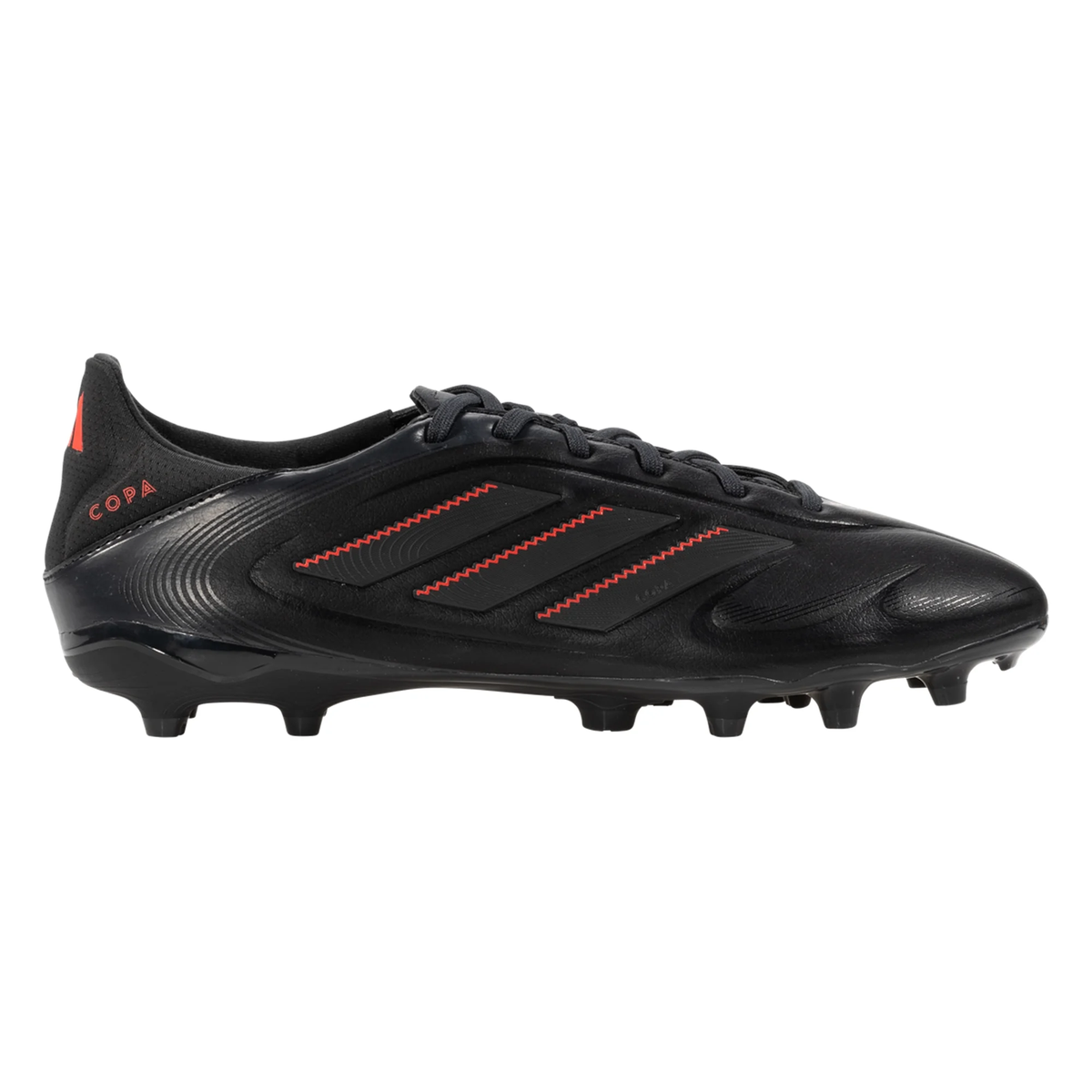 adidas Copa Pure III League FG/MG Soccer Cleats (Black/Carbon/Red)