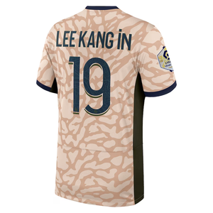 Nike Paris Saint-Germain Lee Kang In Fourth Jersey w/ Ligue 1 Champion Patch 23/24 (Hemp/Obsidian/Sequoia)