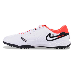 Nike Legend 10 Academy Turf Soccer Shoes (White/Black/Bright Crimson)