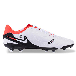 Nike Legend 10 Academy Firm Ground Soccer Cleats (White/Bright Crimson)