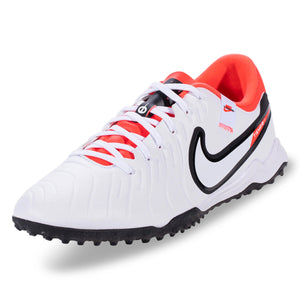 Nike Legend 10 Academy Turf Soccer Shoes (White/Black/Bright Crimson)