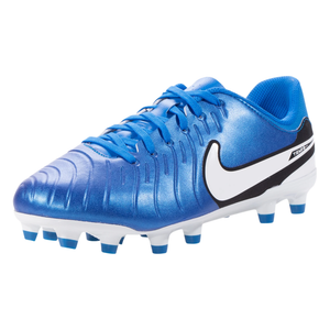 Nike Jr. Legend 10 Academy FG/MG Soccer Cleats (Soar/White)