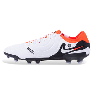 Nike Legend 10 Pro Firm Ground Soccer Cleats (White/Bright Crimson)