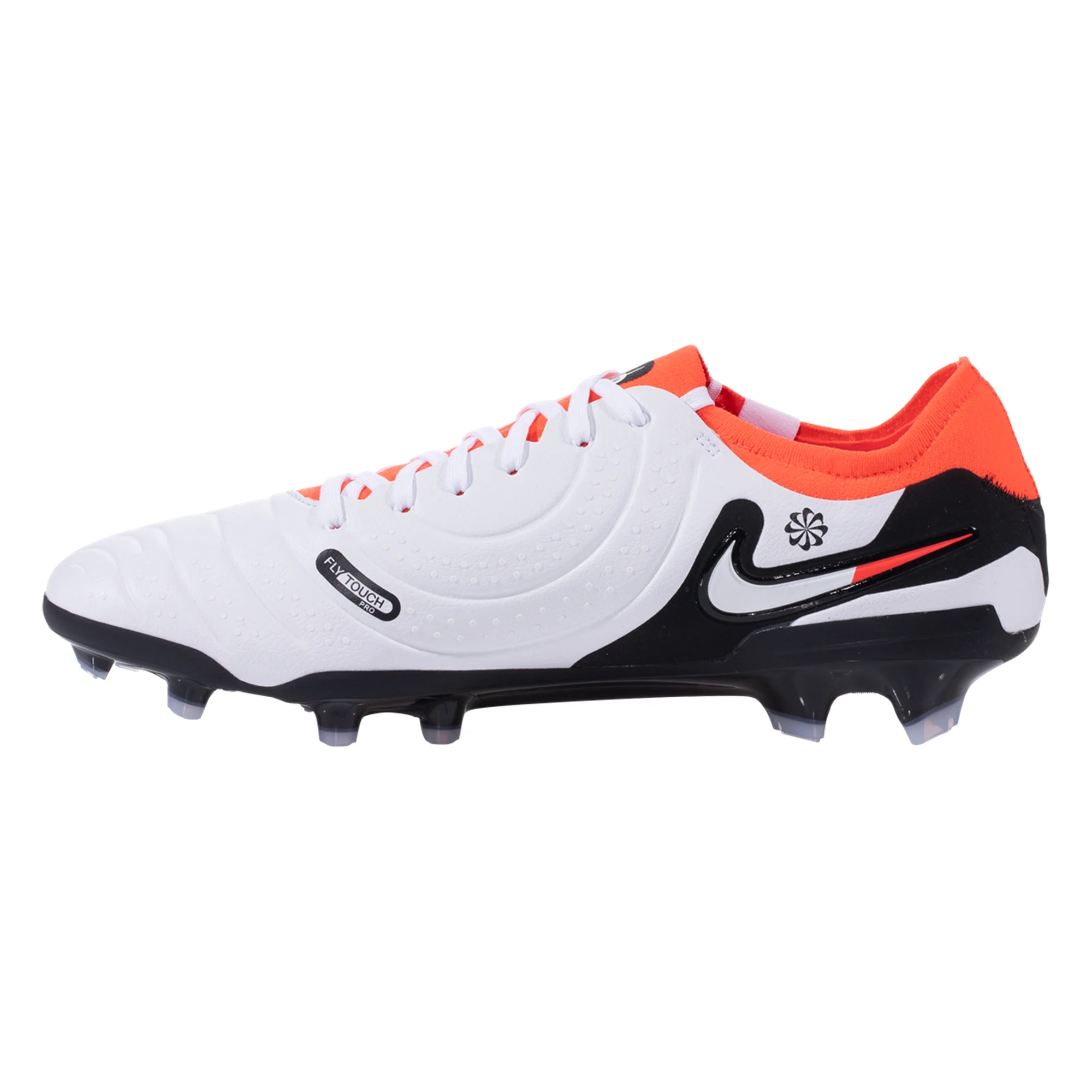 Nike Legend 10 Pro Firm Ground Soccer Cleats White Bright Crimson