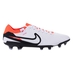 Nike Legend 10 Pro Firm Ground Soccer Cleats (White/Bright Crimson)
