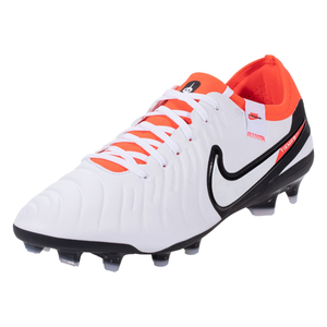 Nike Legend 10 Pro FG Soccer Cleats (White/Bright Crimson)