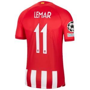 Nike Atletico Madrid Thomas Lemar Home Jersey w/ Champions League Patches 23/24 (Sport Red/Global Red)