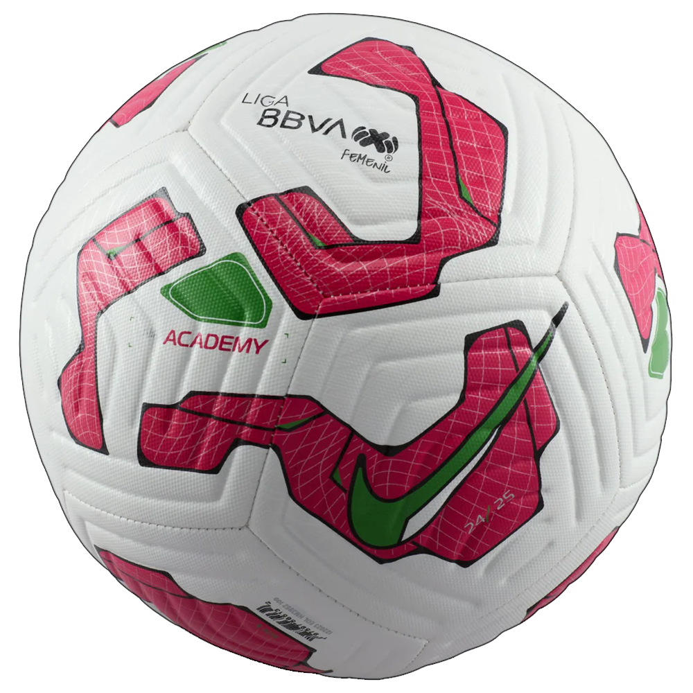 Nike Liga MX Femenil Academy Ball 24/25 (White/Pink/Green) - Soccer ...