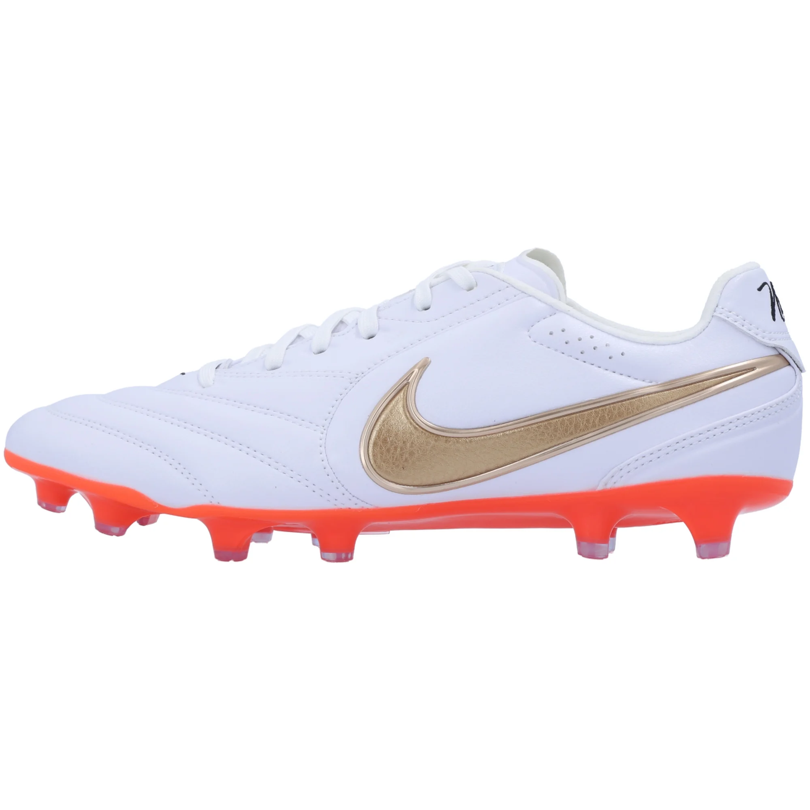 Nike Tiempo Ligera Pro FG Soccer Cleats (White/Blur/Bright Crimson)