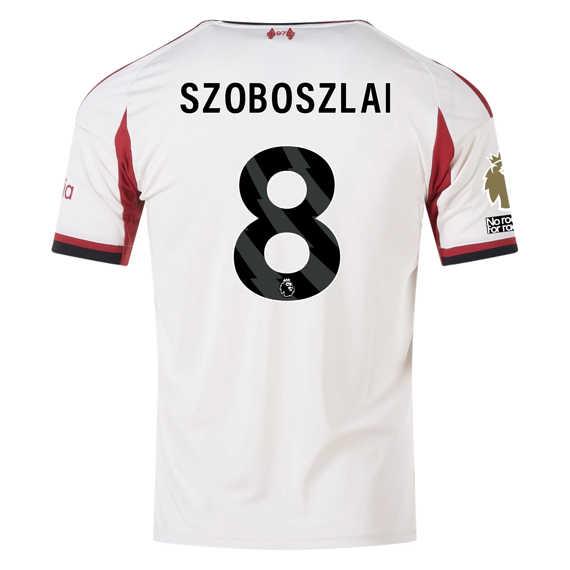 25-26リバプールFC ジャージ Szoboszlai 8 Mサイズ adidas Men's Liverpool Dominik Szoboszlai Away Jersey w/ EPL
