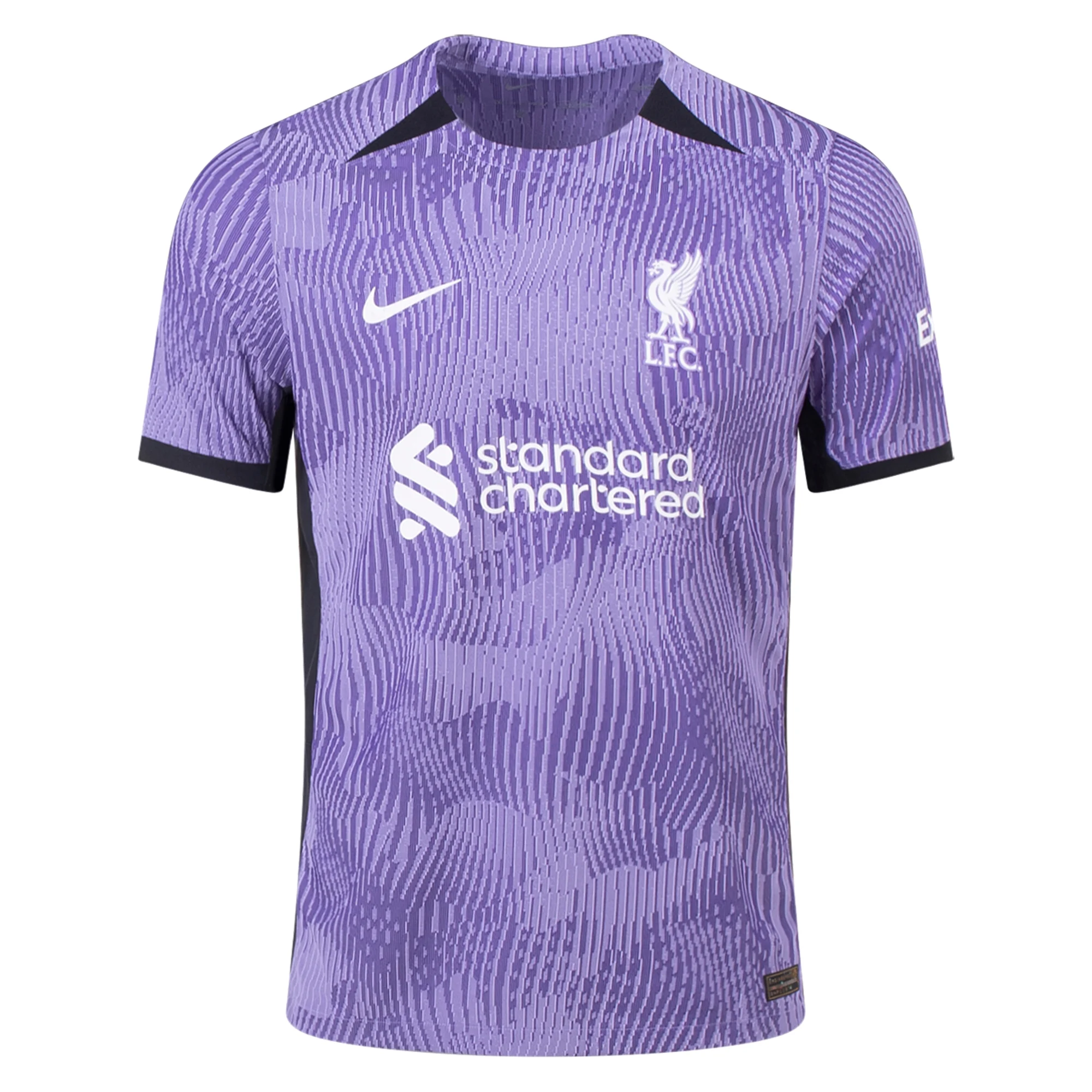 Nike Liverpool Allison Becker Goalkeeper Jersey w/ EPL + No Room For Racism  Patches 23/24 (Anthracite/Black)