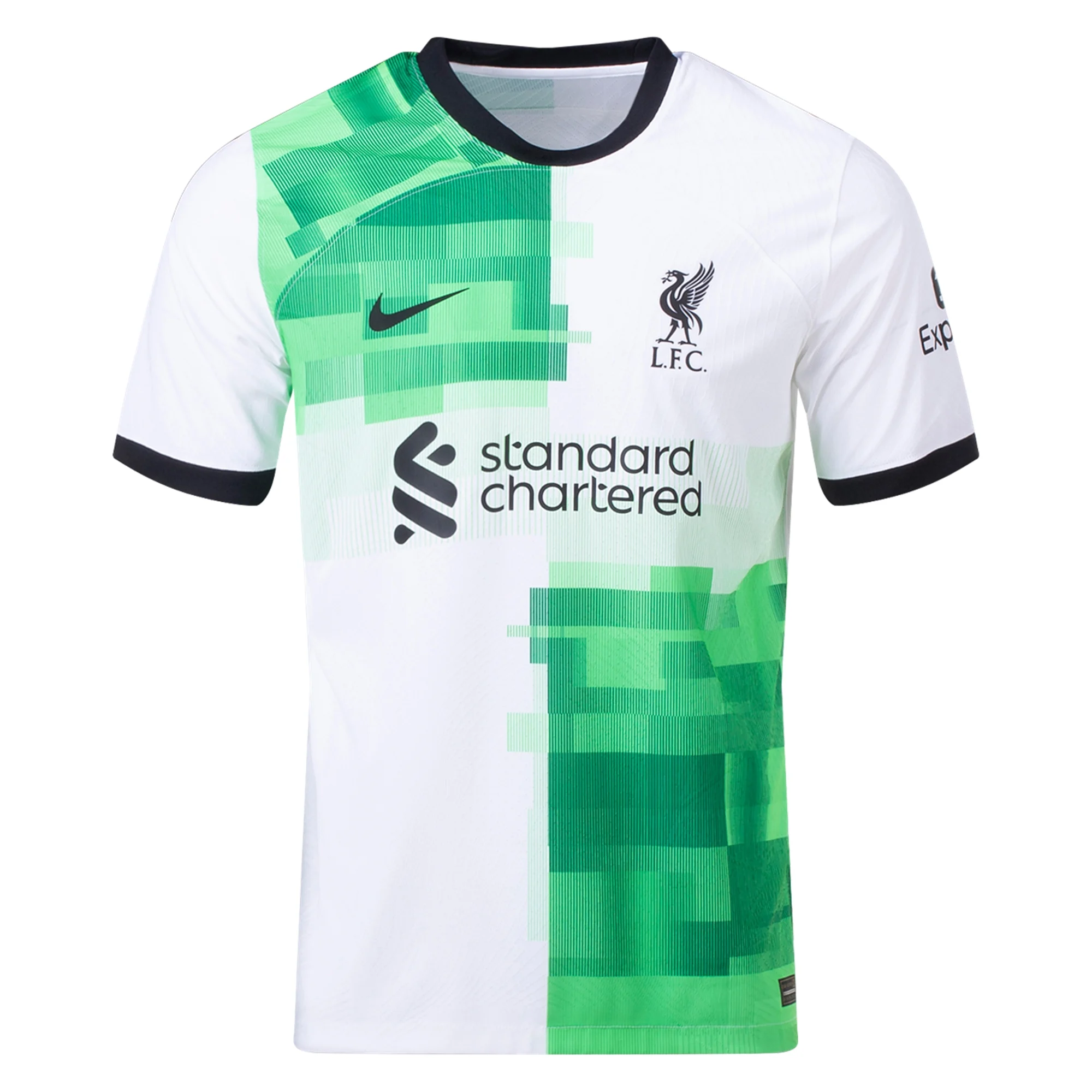 Nike Liverpool Authentic Match Away Jersey 23/24 (White/Green Spark) - Soccer Wearhouse