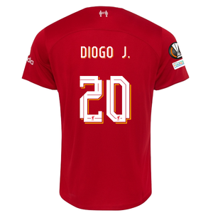 Nike Liverpool Diogo Jota Home Jersey w/ Europa League Patches 23/24 (Red/White)