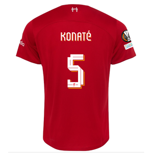 Nike Liverpool Ibrahima Konaté Home Jersey w/ Europa League Patches 23/24 (Red/White)