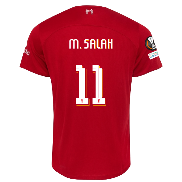 Nike Liverpool Mohamed Salah Home Jersey w/ Europa League Patches 23/2 ...