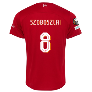Nike Liverpool Dominik Szoboszlai Home Jersey w/ Europa League Patches 23/24 (Red/White)