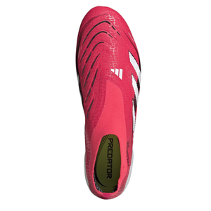 adidas Predator Elite Laceless AG Soccer Cleats (Lucid Red/White/Black)