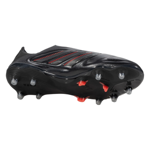 adidas Copa Pure III Elite Laceless FG Soccer Cleats (Black/Carbon/Lucid Red)