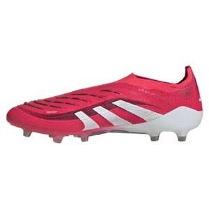 adidas Predator Elite Laceless AG Soccer Cleats (Lucid Red/White/Black)