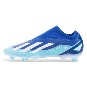 adidas Jr. X Crazyfast.3 LL Firm Ground Soccer Cleats (Bright Royal/Cloud White)