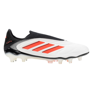 adidas Copa Pure III Elite Laceless FG Soccer Cleats (White/Lucid Red/Black)