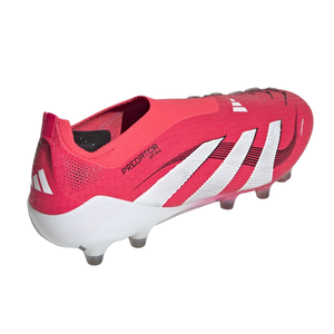 adidas Predator Elite Laceless AG Soccer Cleats (Lucid Red/White/Black)