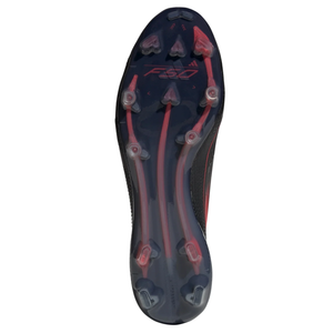 adidas F50 Elite Laceless FG Soccer Cleats (Black/Iron Metallic/Lucid Red)