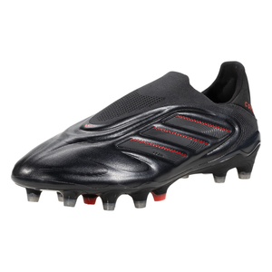 adidas Copa Pure III Elite Laceless FG Soccer Cleats (Black/Carbon/Lucid Red)