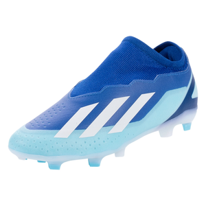 adidas Jr. X Crazyfast.3 LL Firm Ground Soccer Cleats (Bright Royal/Cloud White)