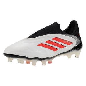 adidas Copa Pure III Elite Laceless FG Soccer Cleats (White/Lucid Red/Black)