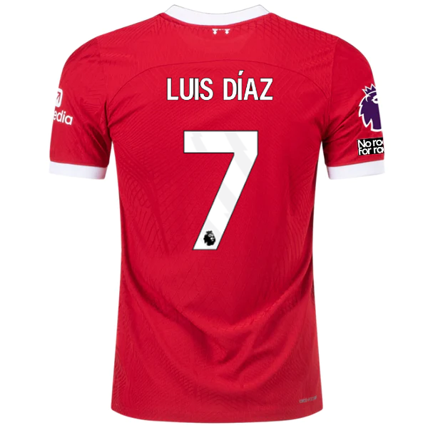 Nike Authentic Luis Diaz Vaporknit Match Home Jersey w/ EPL Soccer