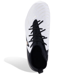 Nike Jr. Phantom Luna II Academy FG/MG Soccer Cleats (White/Black/Metallic Coin)